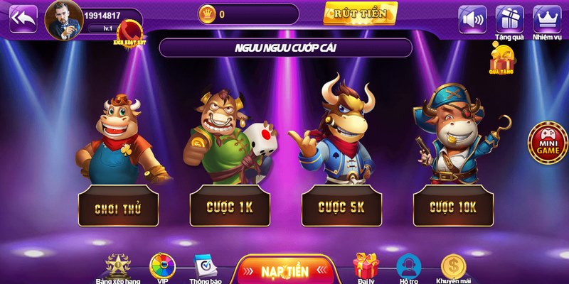 Ngưu Ngưu Cướp Cái 68 Game Bài - Quy luật chơi để thắng 2 Trò chơi có sự tham gia của nhiều người rất hấp dẫn